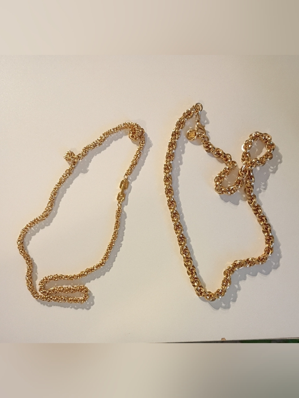 Classic Gold Tone Rope Chain Necklace - Women's Jewelry - Picture 7 of 7